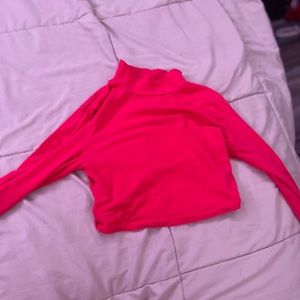 Women’s Long Sleeve Turtle Neck Crop